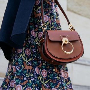“Chloe Tess” style leather saddle bag new no tags